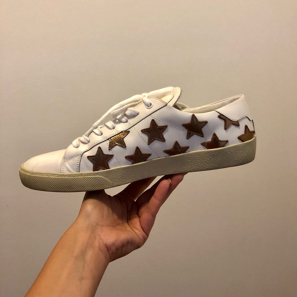COURT CLASSIC GOLDEN METALLIC CALIFORNIA SNEAKERS - Picture 2 of 6